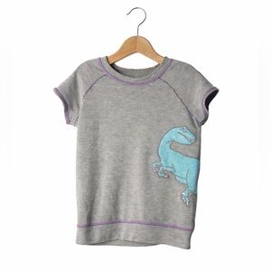 Dinosaur Sweatshirt Short Sleeve. Size 6